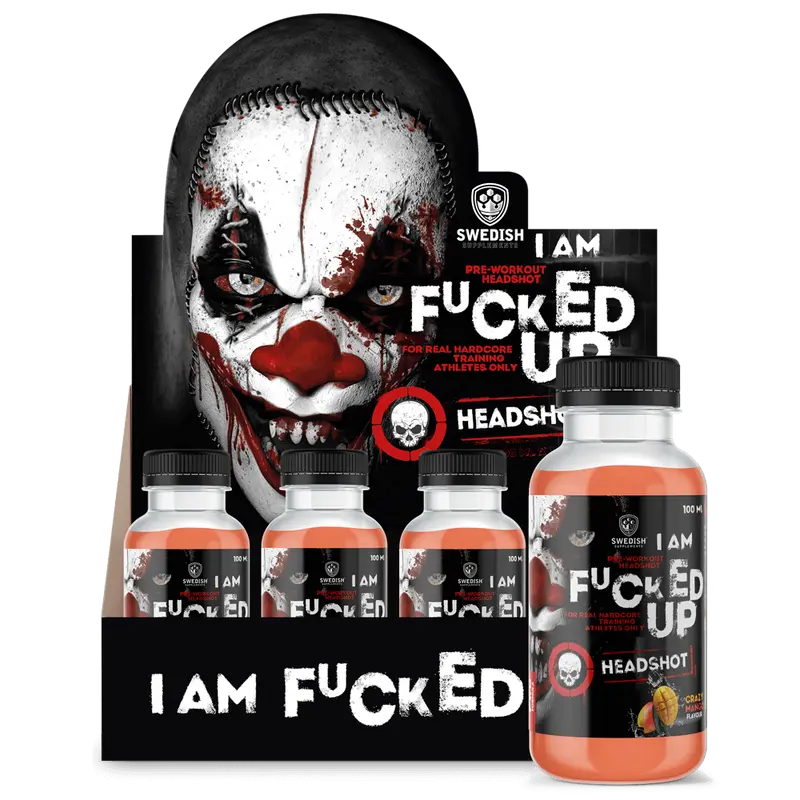 I Am Fucked Up PWO Shot Crazy Mango - 16x100ml.