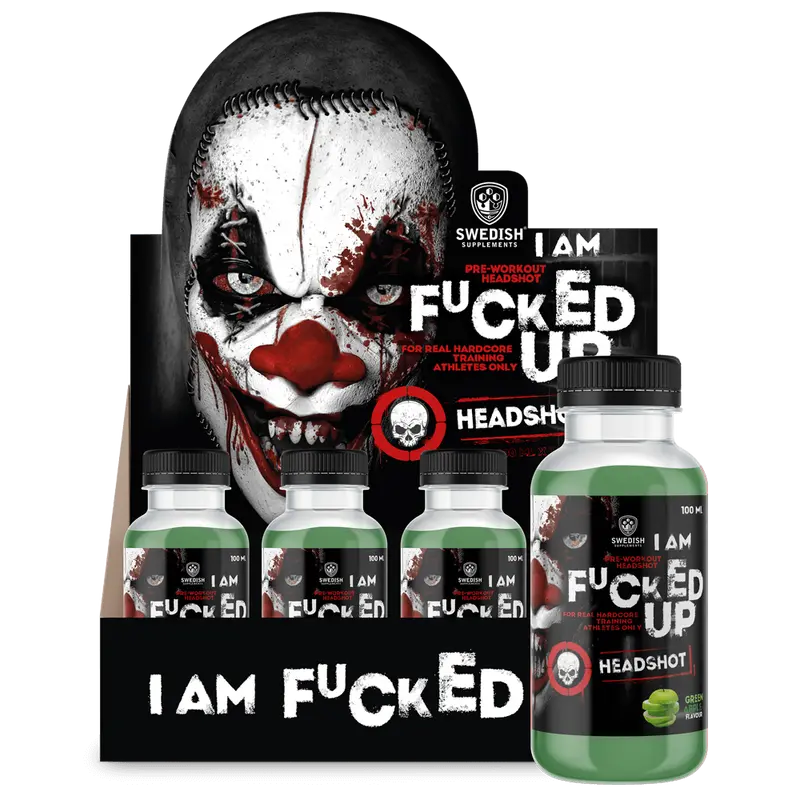 I Am Fucked Up PWO Shot Green Apple - 16x100ml.