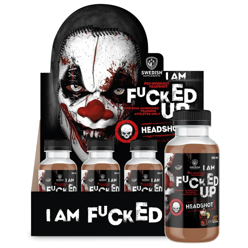 I Am Fucked Up PWO Shot Sour Cola - 16x100ml.