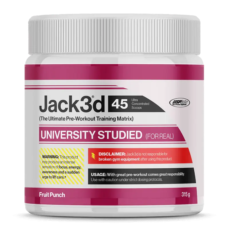 Jack3d Advanced Pre-Workout Fruit Punch - 45 serv.