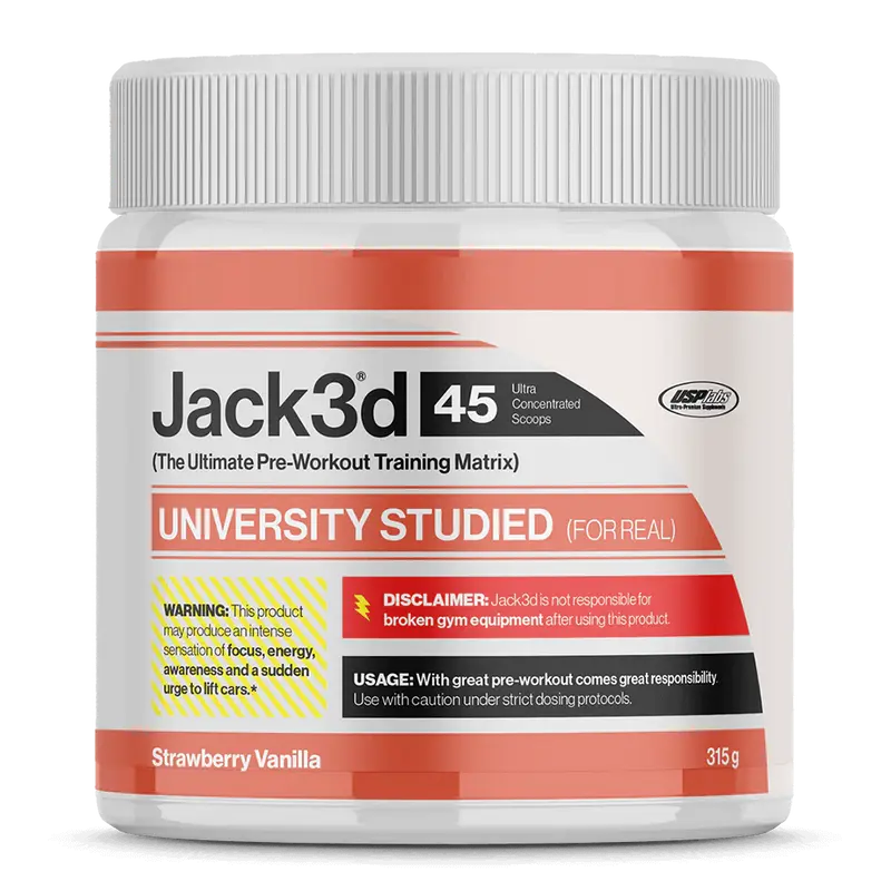 Jack3d Advanced Pre-Workout Strawberry Vanilla - 45 serv.