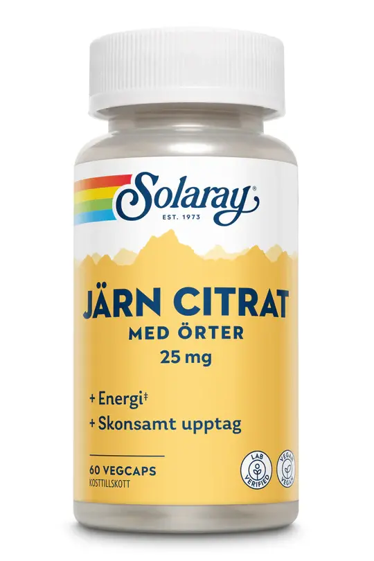 Järn Citrat 25 mg 60 kap