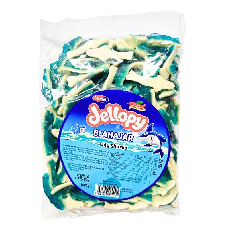 Jellopy Blå Hajar 1kg