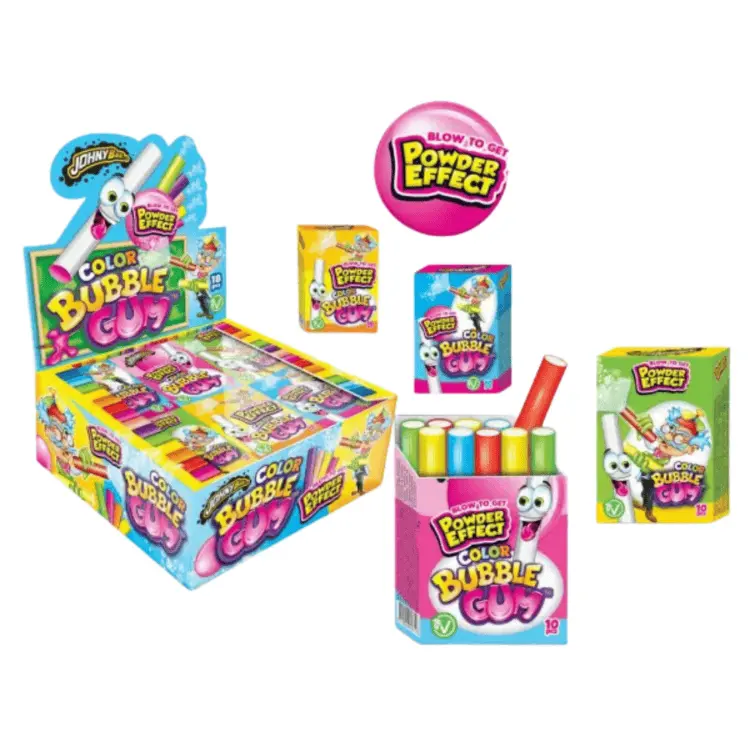 Johny Bee Color Bubble Gum Powder Effect 18 X 35 G