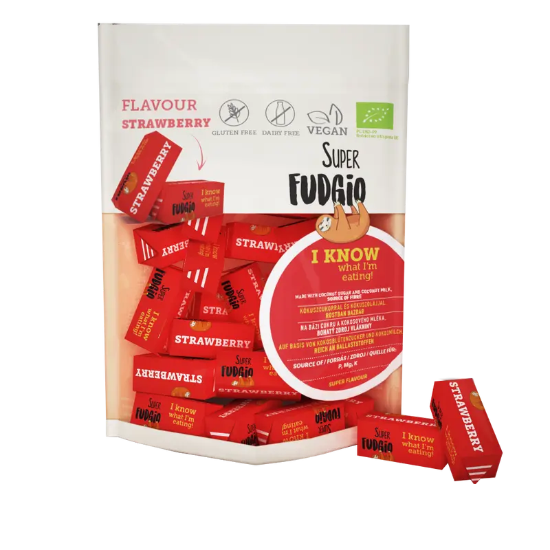 Jordgubbsfudge, 150 g