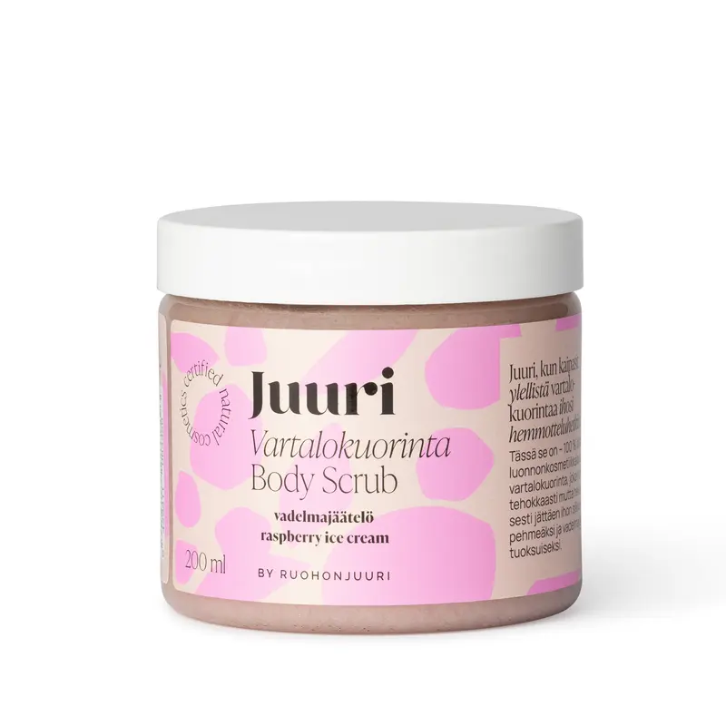 Juuri Body Scrub, raspberry ice cream, 200 ml