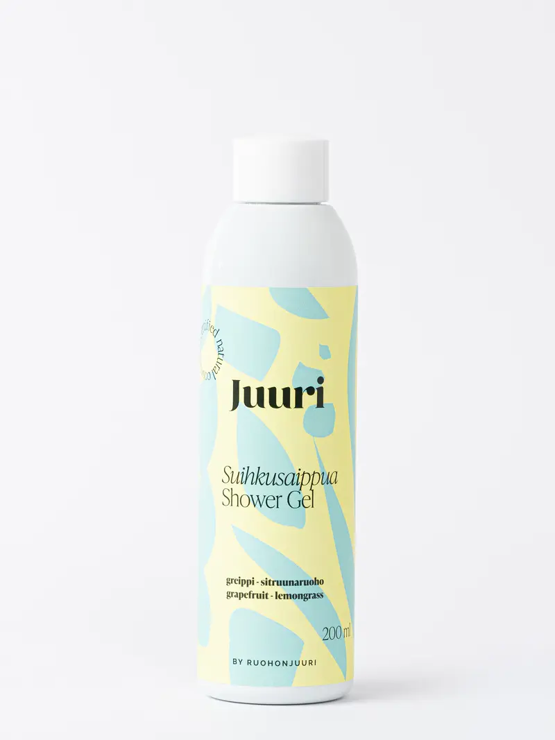 Juuri Duschtvål, grapefrukt-citrongräs, 200 ml