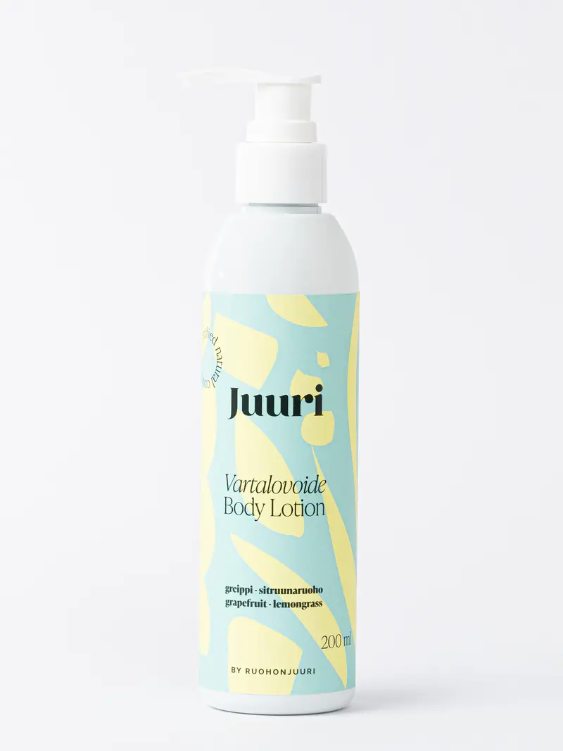 Juuri Kroppslotion, grapefrukt-citrongräs, 200 ml