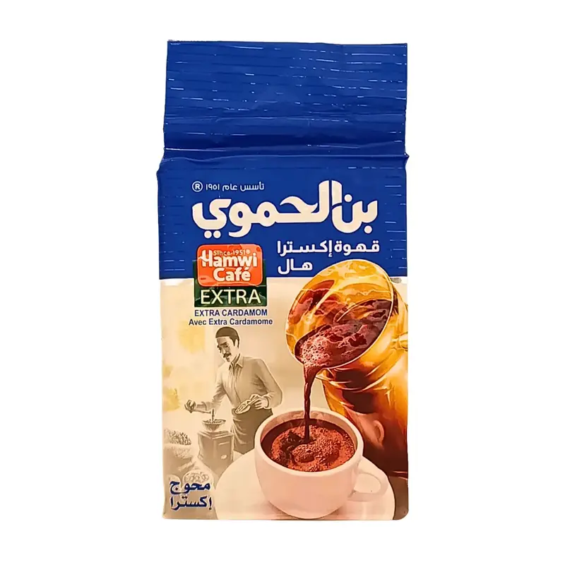Kaffe Hamwi Extra Kardemumma Blå 180g – Extra smak, extra tradition