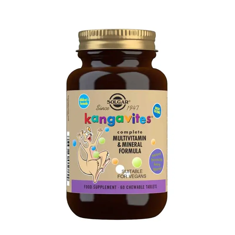 Kangavites Multivitamin & Mineral, för barn (bärsmak), 102 g, 60 tuggtabletter