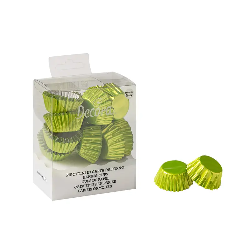 Knäckformar ischokladformar Grön foil