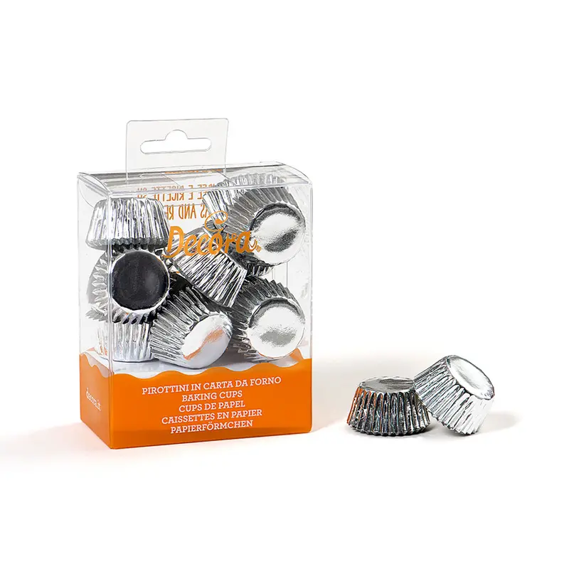 Knäckformar ischokladformar Silver metallic
