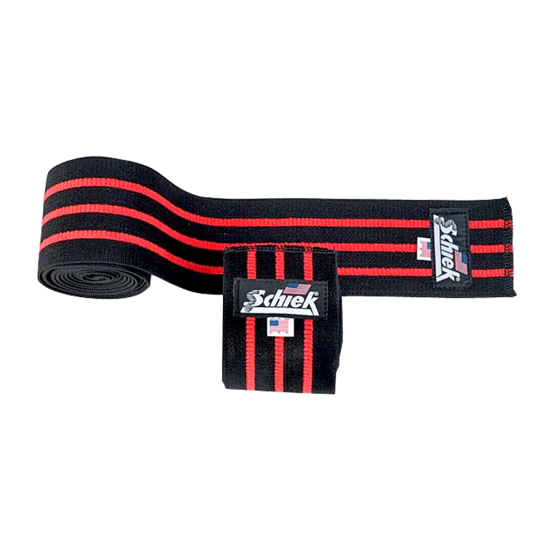 Knee Wraps – Black/Red
