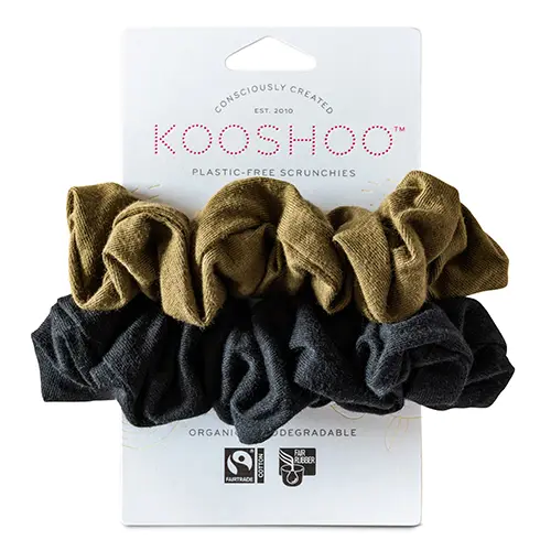 KooShoo Hår Scrunchie Plastfri | Black Olive