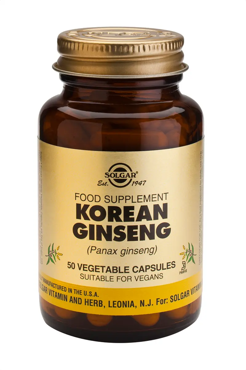 Korean Ginseng, 50 vegetabiliska kapslar