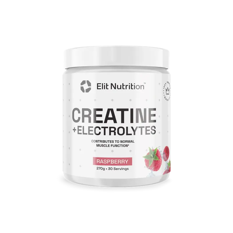 Kreatin + Elektrolyter, 270 g - Raspberry