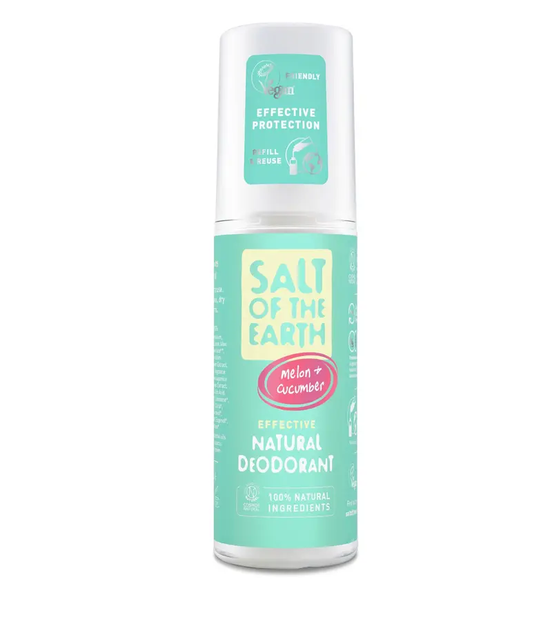 Kristalldeodorant, Spray, Melon & Gurka, 100 ml