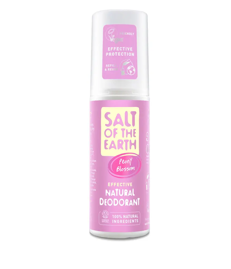 Kristalldeodorant Spray, pionblomma, 100 ml
