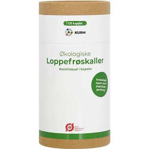 Kurm Loppfröskal Ekologisk kapslar | 120 kapslar