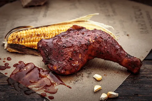 Kycklingklubba – BBQ Glazed Hickory