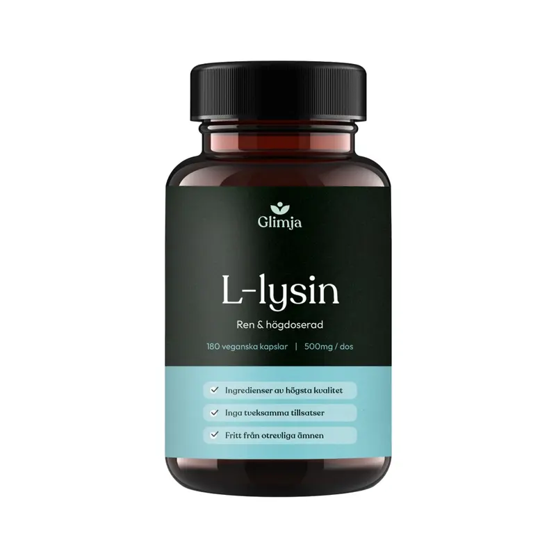 L-lysin 180 kapslar - Glimja