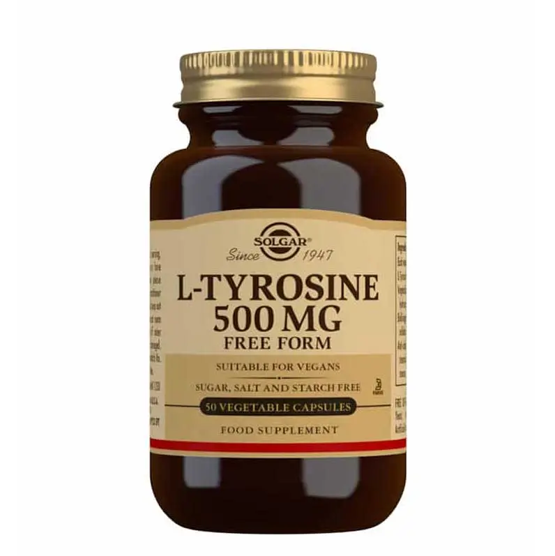 L-Tyrosine, 50 vegetabiliska kapslar