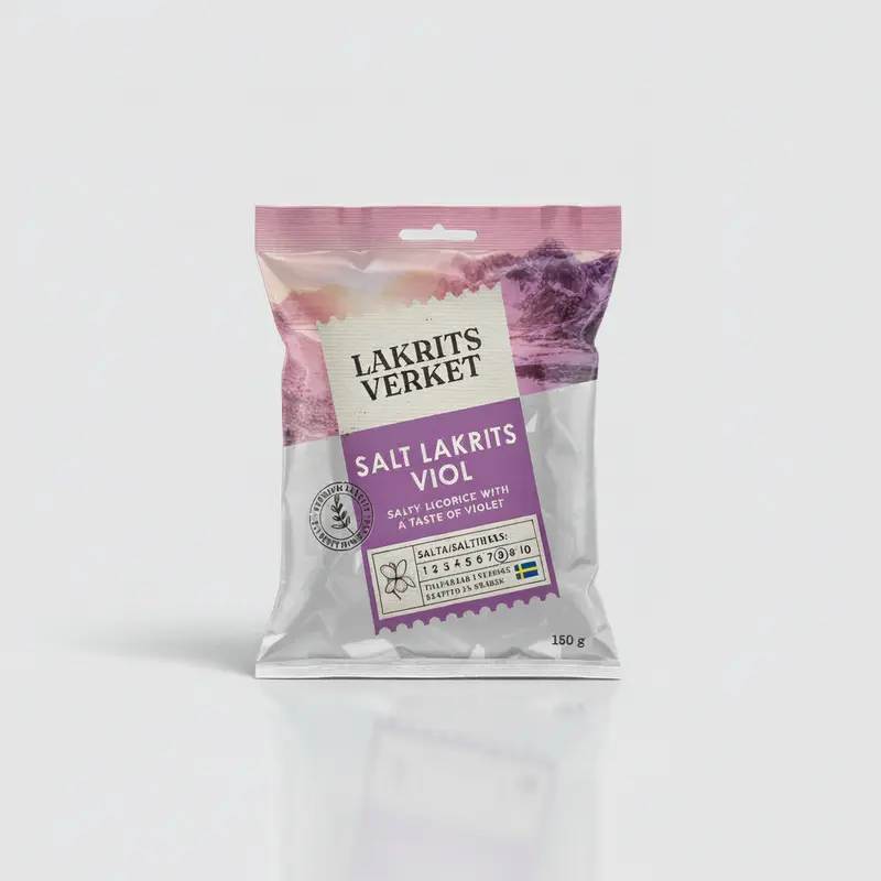 Lakritsverket Salt Viol 150g