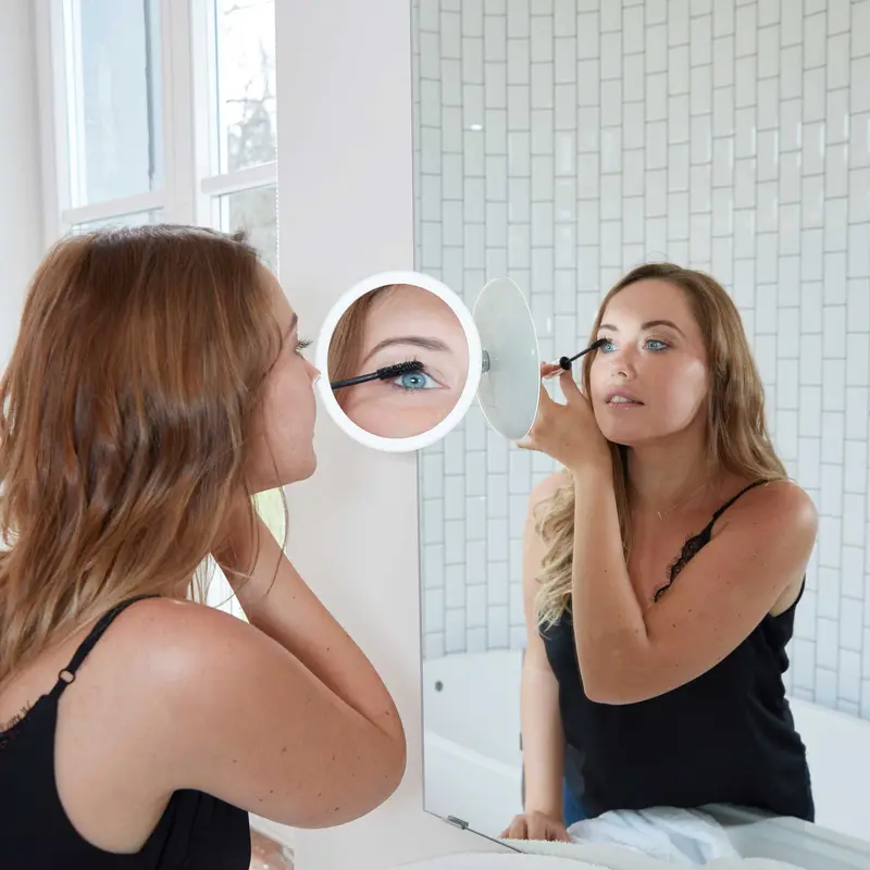 Lanaform 2in1 Mirror – Dubbelsidig sminkspegel med LED-belysning och 5x förstoring