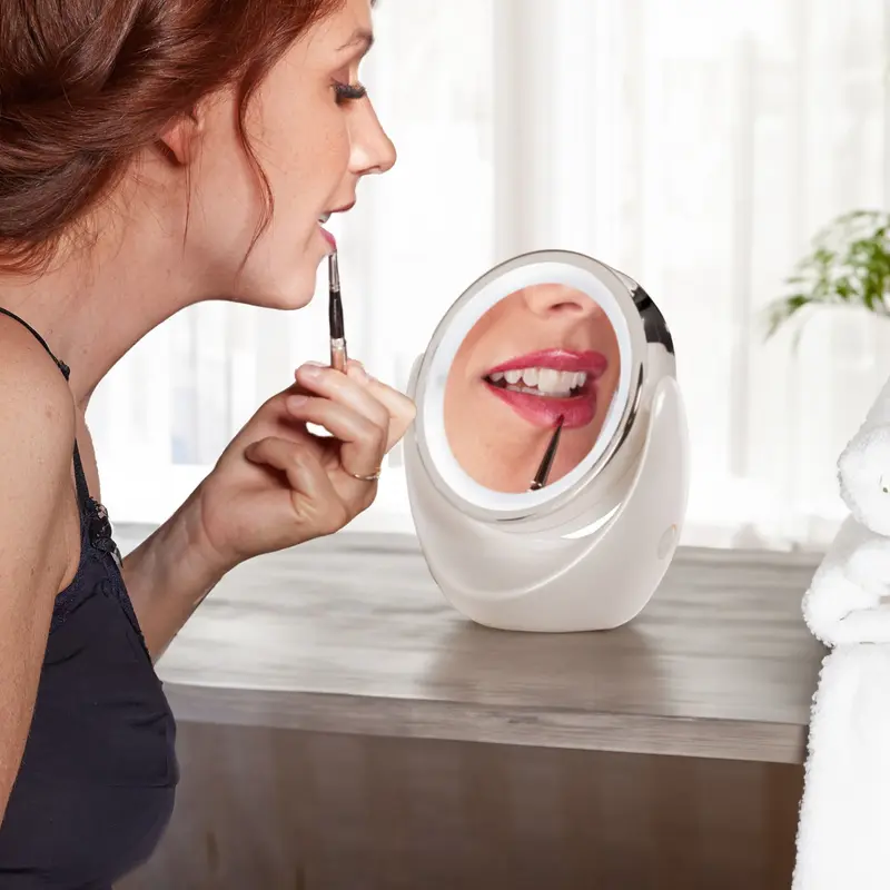 Lanaform LED Mirror – Sminkspegel med LED-ljus och magnetisk 10x förstoring