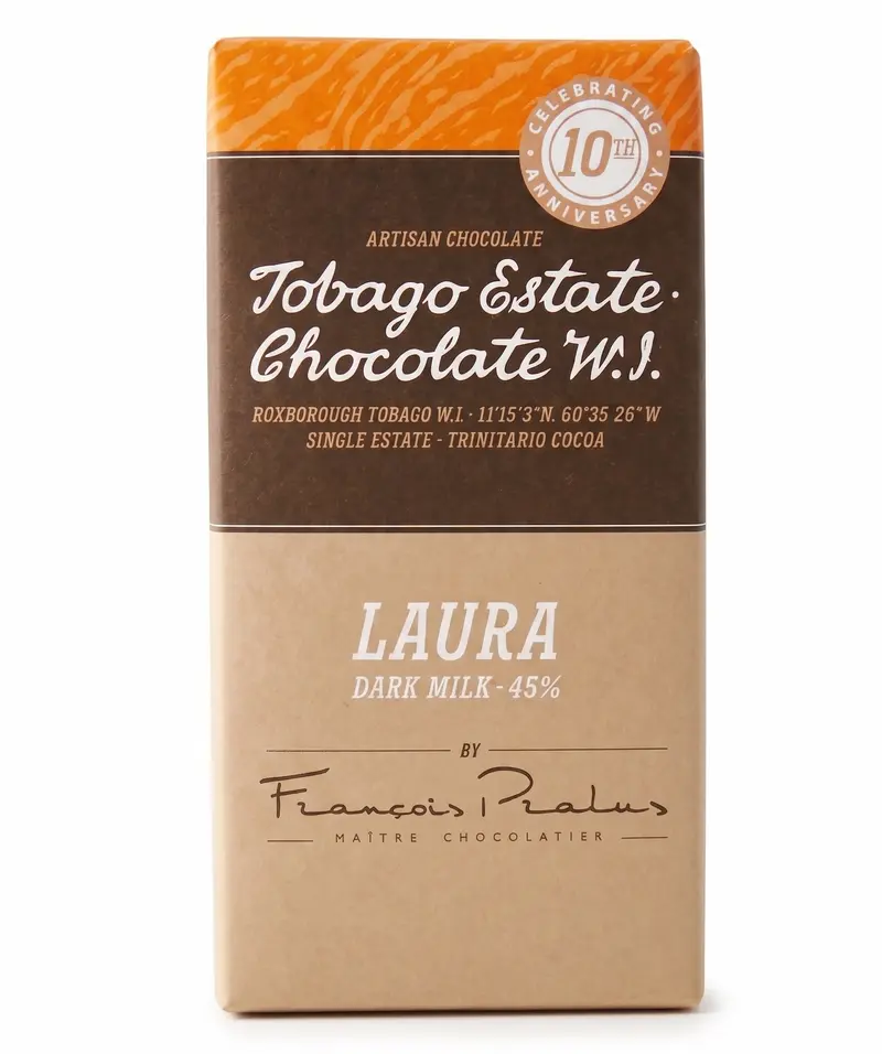 Laura 45%, 100G, Tobago Estate Chocolate W.I.