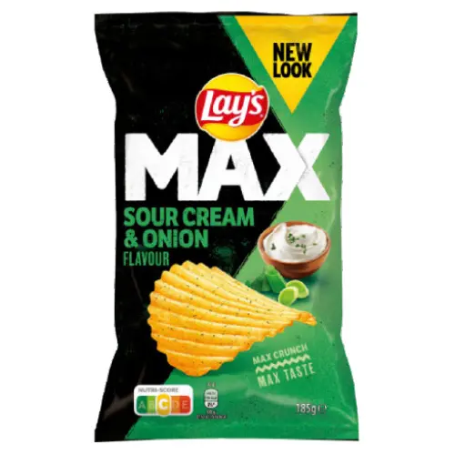 Lays MAX Sour Cream & Onion 22 X 185 G