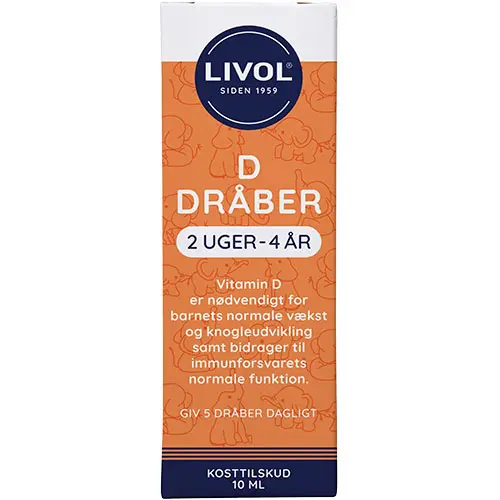 Livol D Vitamin Droppar för barn | 10 ml