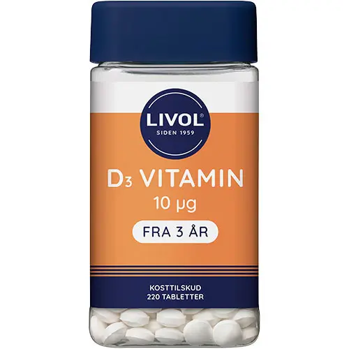 Livol D3-Vitamin | 220 tabletter
