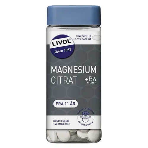 Livol Magnesium Citrat | 150 tabletter