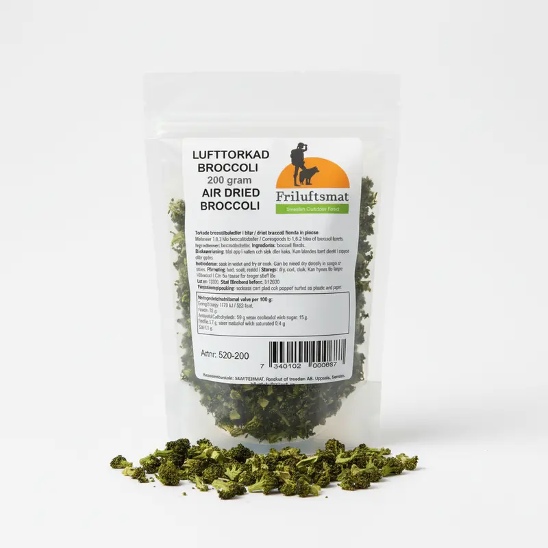 Lufttorkad Broccoli 200 gram