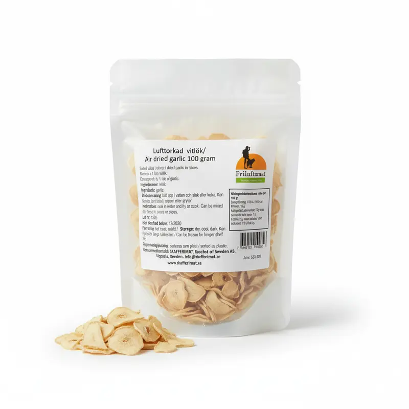 Lufttorkade Vitlöksskivor 100 gram