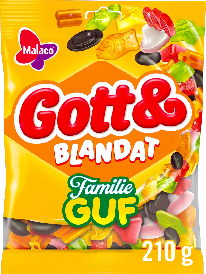 Malaco Gott & Blandat Familje Guf 27x210g