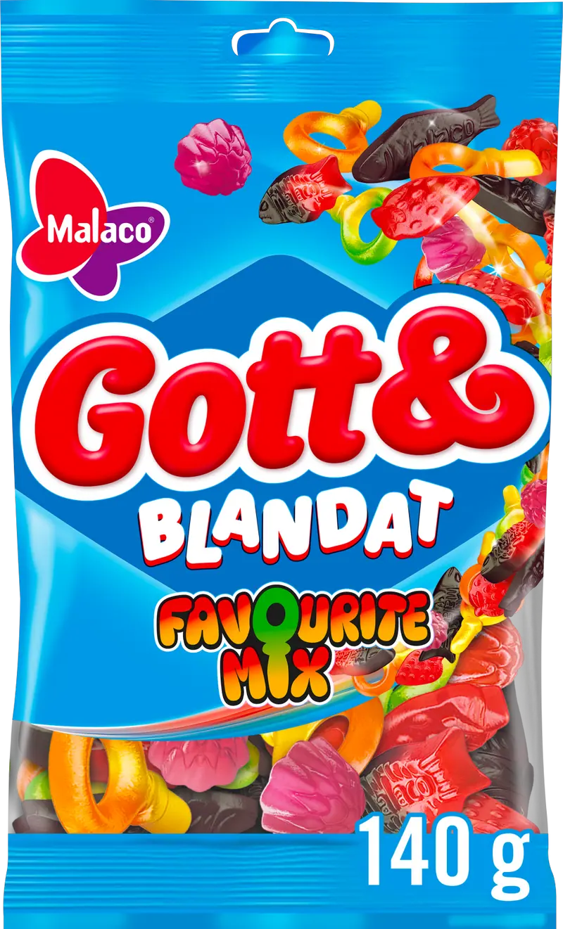Malaco Gott & Blandat Favoritmix 36x140g