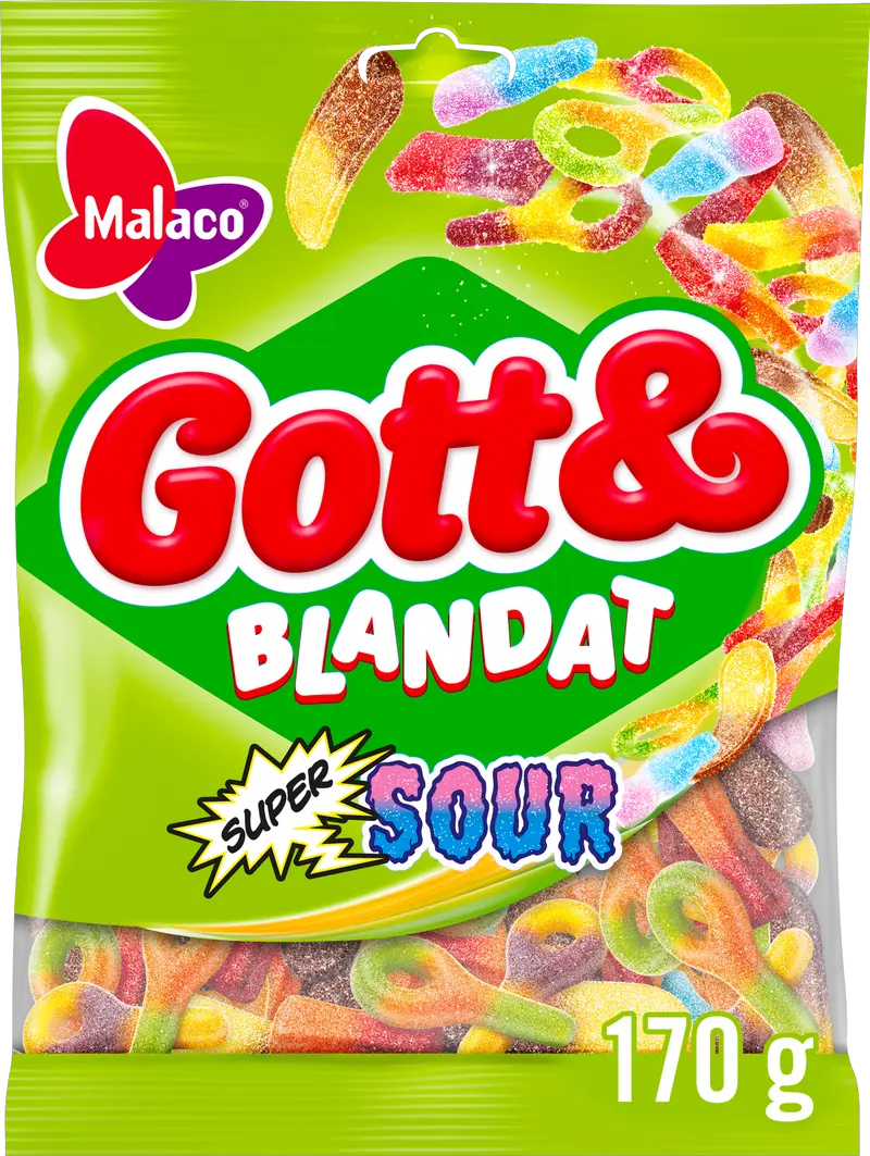 Malaco Gott & Blandat Supersur 30x130g
