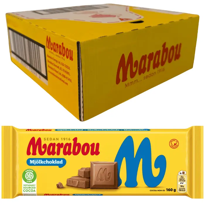 Marabou Mjölkchoklad 16 X 160 G