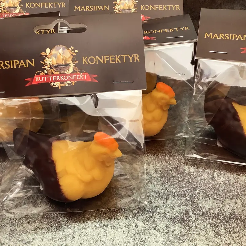 Marsipanfigur - Vera doppad i mörk choklad
