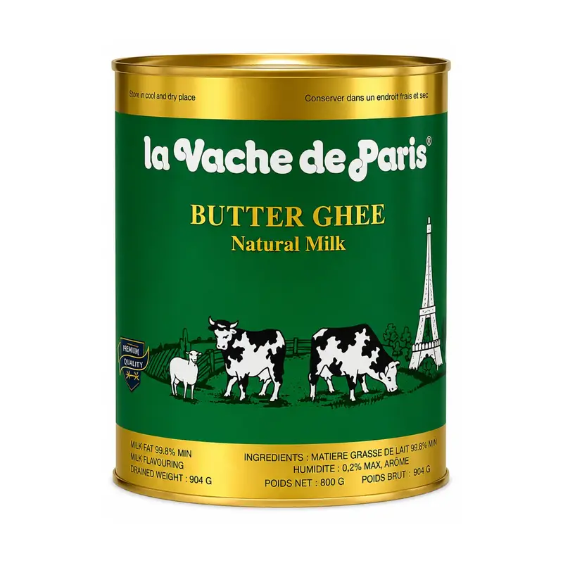 Mat fett La Vache De Paris Smör 800g – Högkvalitativt Fransk Smör för Äkta Njutning!