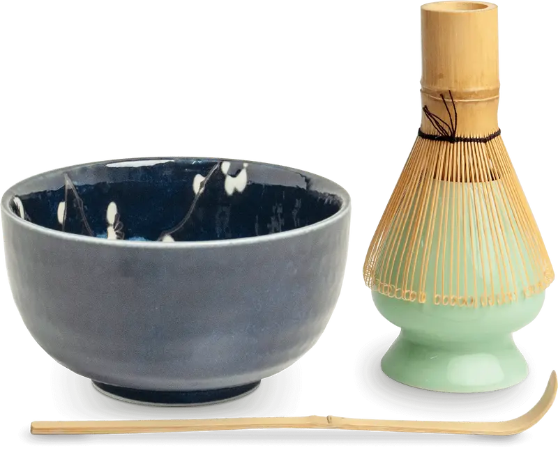 Matchaset med Hana blå-design. Storlek