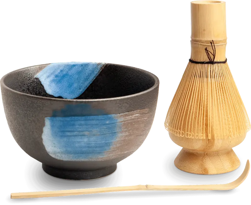 Matchaset med Kurosuishou-design. Storlek