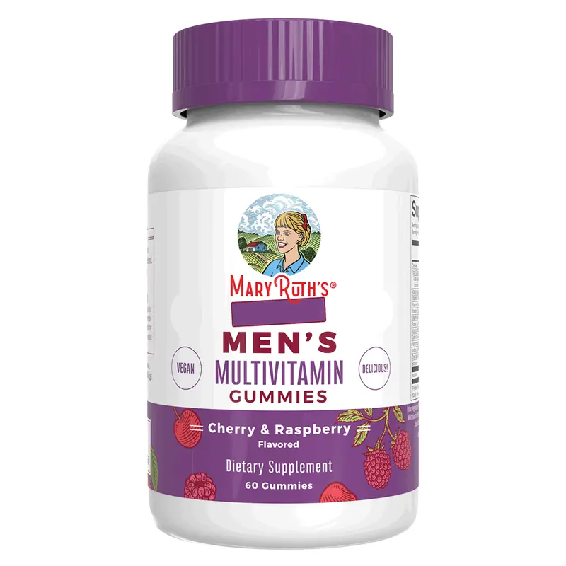 Men’s Multivitamin Gummies Cherry & Raspberry 60 st - MaryRuth´s