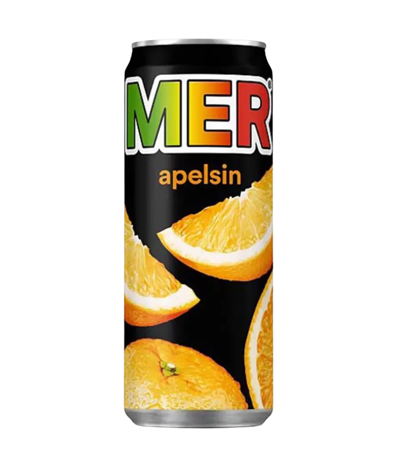 Mer Apelsin 33cl burk 12-pack