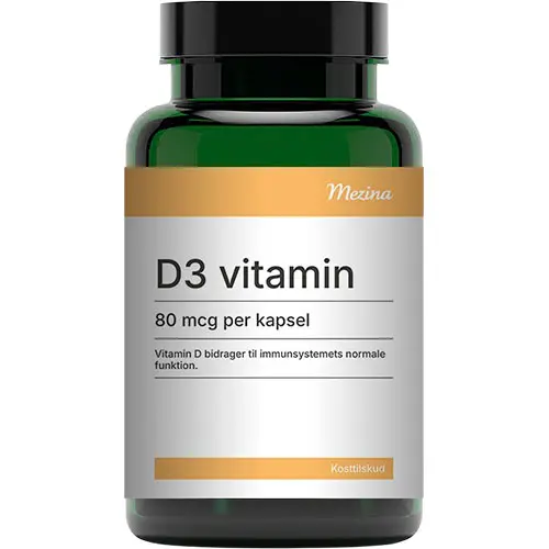 Mezina D3-Vitamin 80 Mcg | 200 kapslar