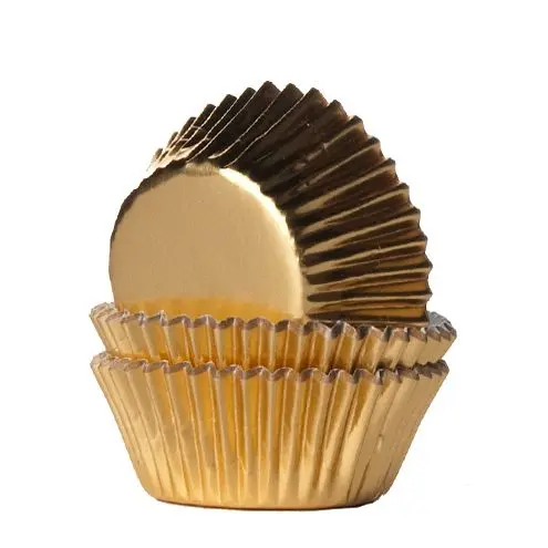 Minimuffinsform Guld folierad