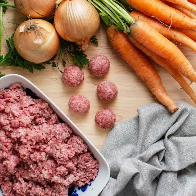 Mixad köttfärslåda, nöt, högrev, älg, fläsk, lamm ca 3kg