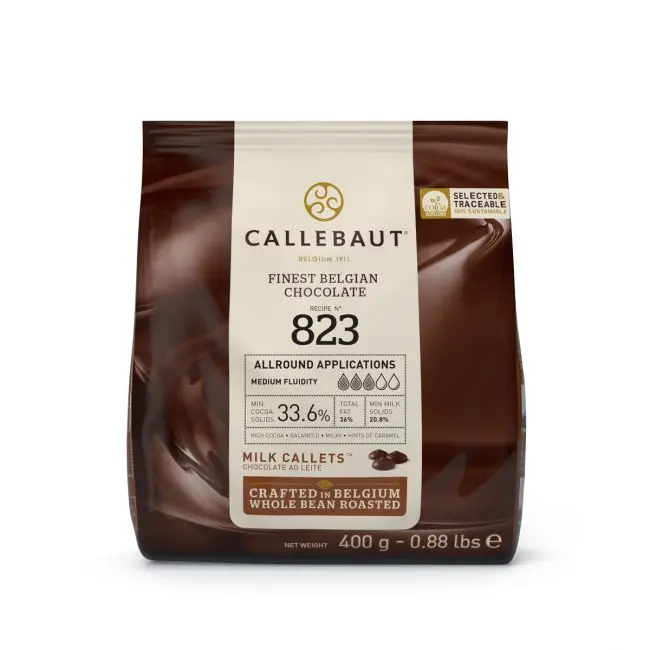 Mjölk choklad 400 g Callebaut